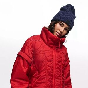 NEW Free People Let's Race Fleece-Lined Recycled
Yarn Beanie